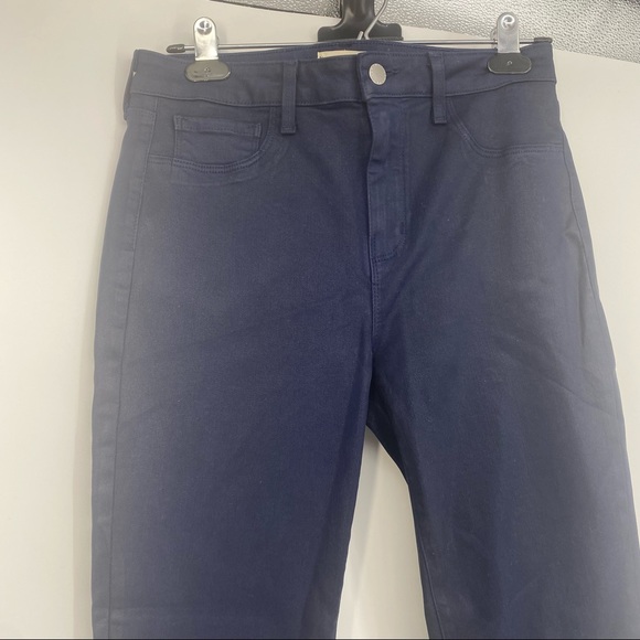 L’AGENCE Margot Coated Jean Navy Blue Size 29 - Picture 8 of 12
